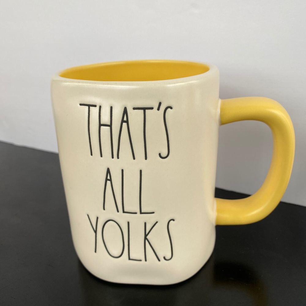 Rae Dunn That’s All Yolks Coffee Mug